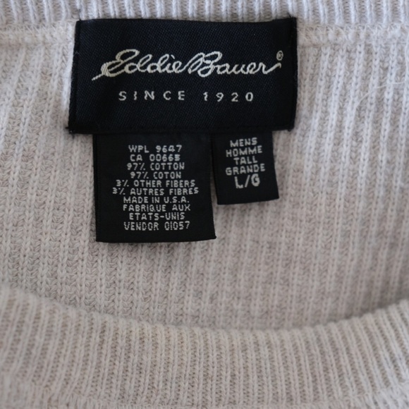 Eddie Bauer Men’s Crewneck Ribbed Knit Pullover Sweater - Picture 6 of 6